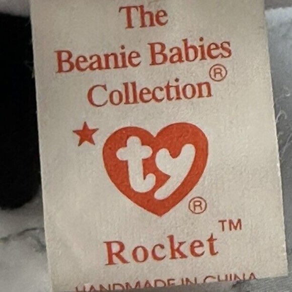 Ty Beanie Babies *RARE ERROR STAMP* Rocket Blue Jay Bird 1997 (Retired) - Picture 12 of 13